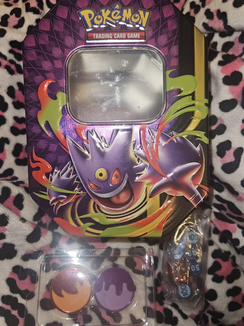 Pokémon Gengar Tin - Purple & Multicolor Trading Card Game Tin